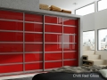 Set 3 Aluminium - Chilli Red Mirror Gloss